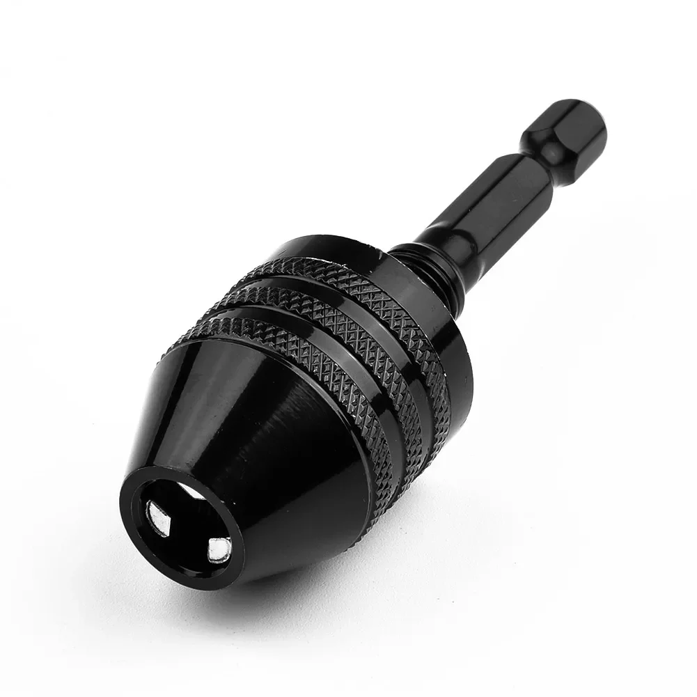 0.3-8mm Keyless Drill Chuck Conversion For Self-Tighten Electric Drill Bits Collet 1/4\\\