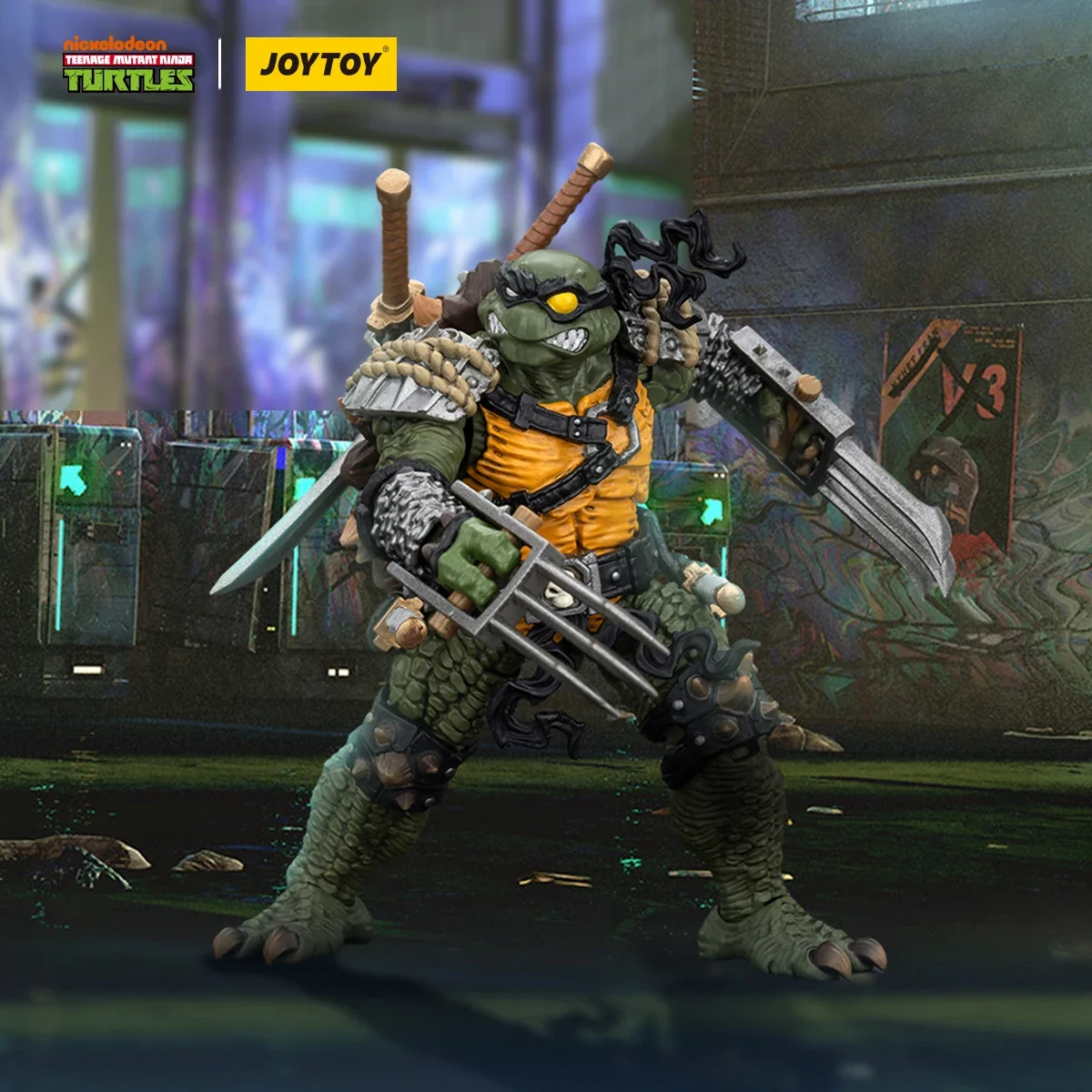 

[Pre-Order] JOYTOY TMNT Slash Tokka TMNT-Slash 1/18 Anime Action Figure Movable Soldier Collection Model Gift Boy Toy 10CM