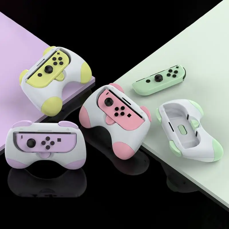 Controlador de Jogo Resistente ao Desgaste, Kit de Mão para Interruptor, Controladores Modelo OLED, Acessórios de Jogo, 1 Par