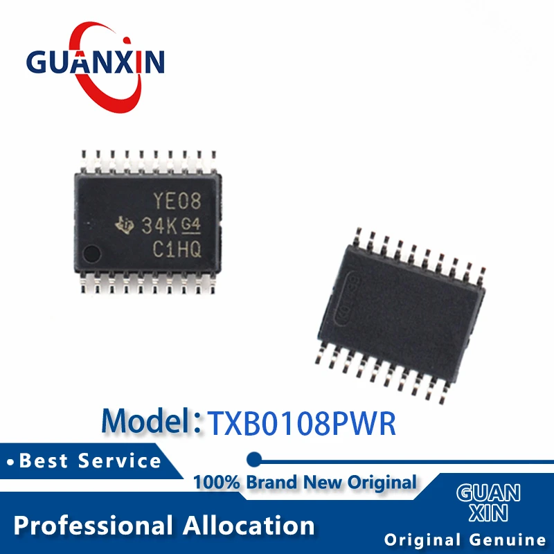 

100% New electronics TXB0108PWR TSSOP-20 Marking YE08 TXB0108