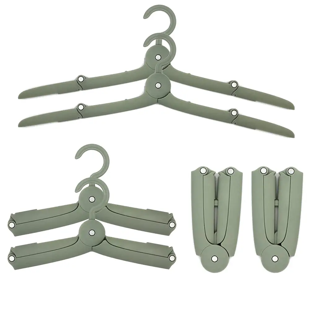 

3pcs Folding Hangers Travel and business Drying Clothe hangers Foldable Hanger for Laundry Holiday Camping Space Saving Hangers