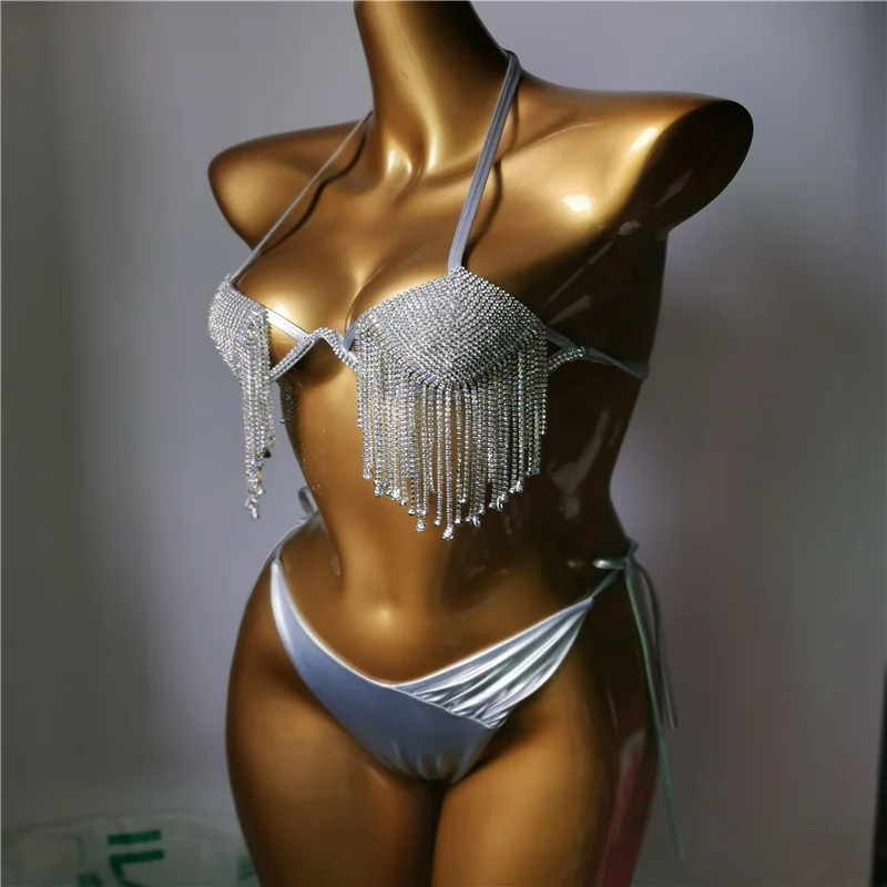 2022 venus wakacje rhinestone diamentowe frędzle bikini set popularne diamentowe stroje kąpielowe hot beachwear sexy strój kąpielowy dla kobiet