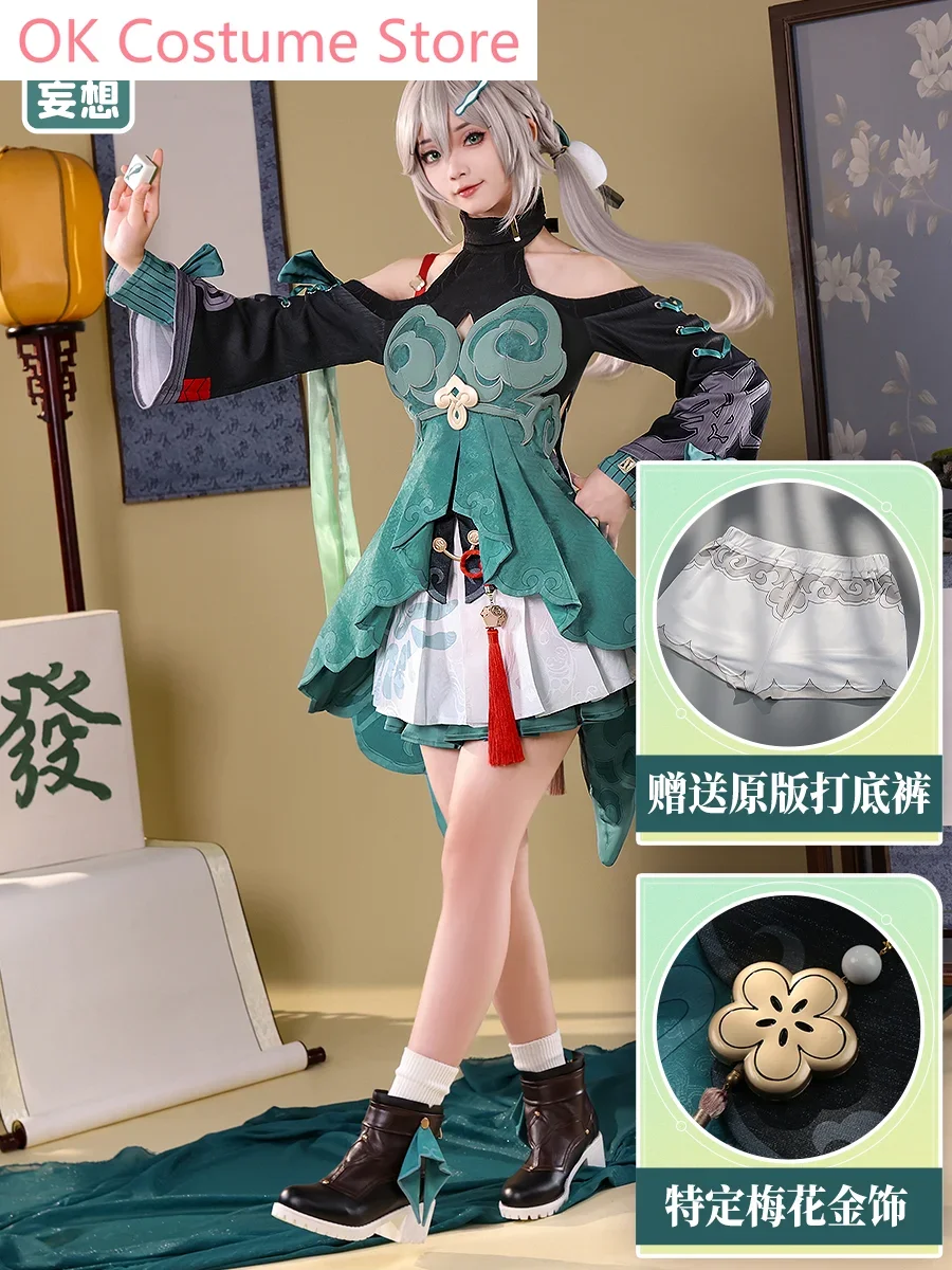 Illusione a tre punti Honkai: Star Rail Qingque Costume Cosplay da donna Cos Game Anime Party Uniform Hallowen Play Role Clothes