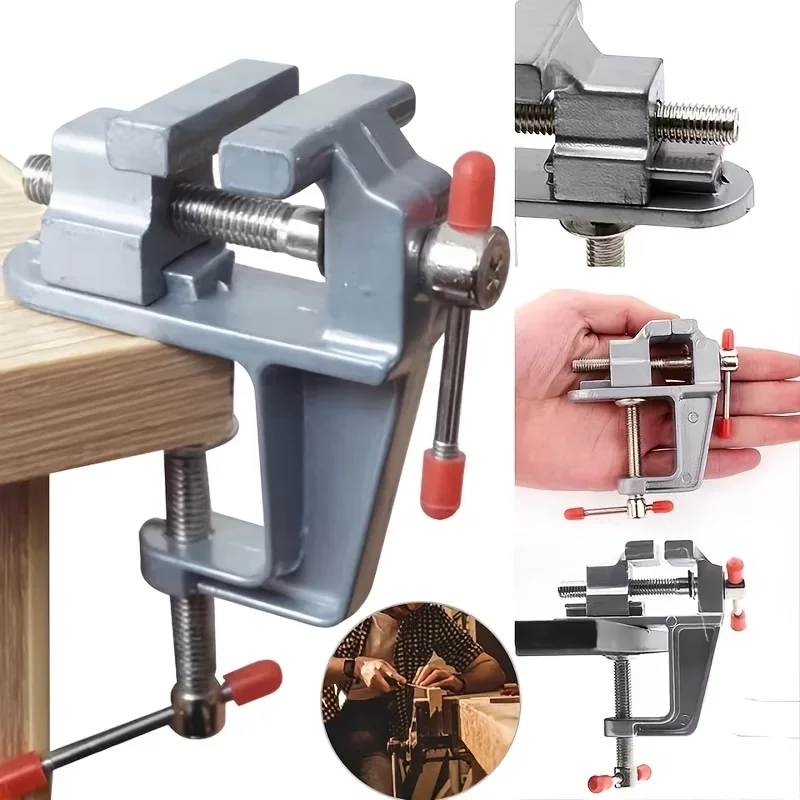 Mini vice, compact vice fixture, suitable for model making and jewelry restoration, drilling, woodworking and 3D printing fixture, precision metal processing and electronic assembly.