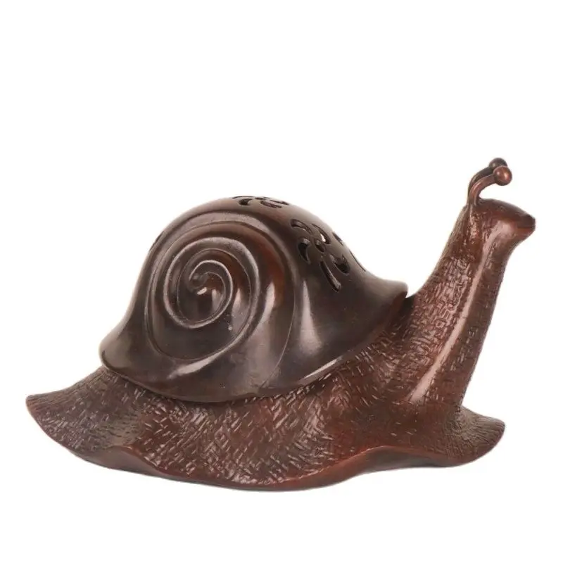 Snail Shape Copper Incense Holder Burner Home Temple Indoor Decoration Incense Burner Holder High Quality Ornament