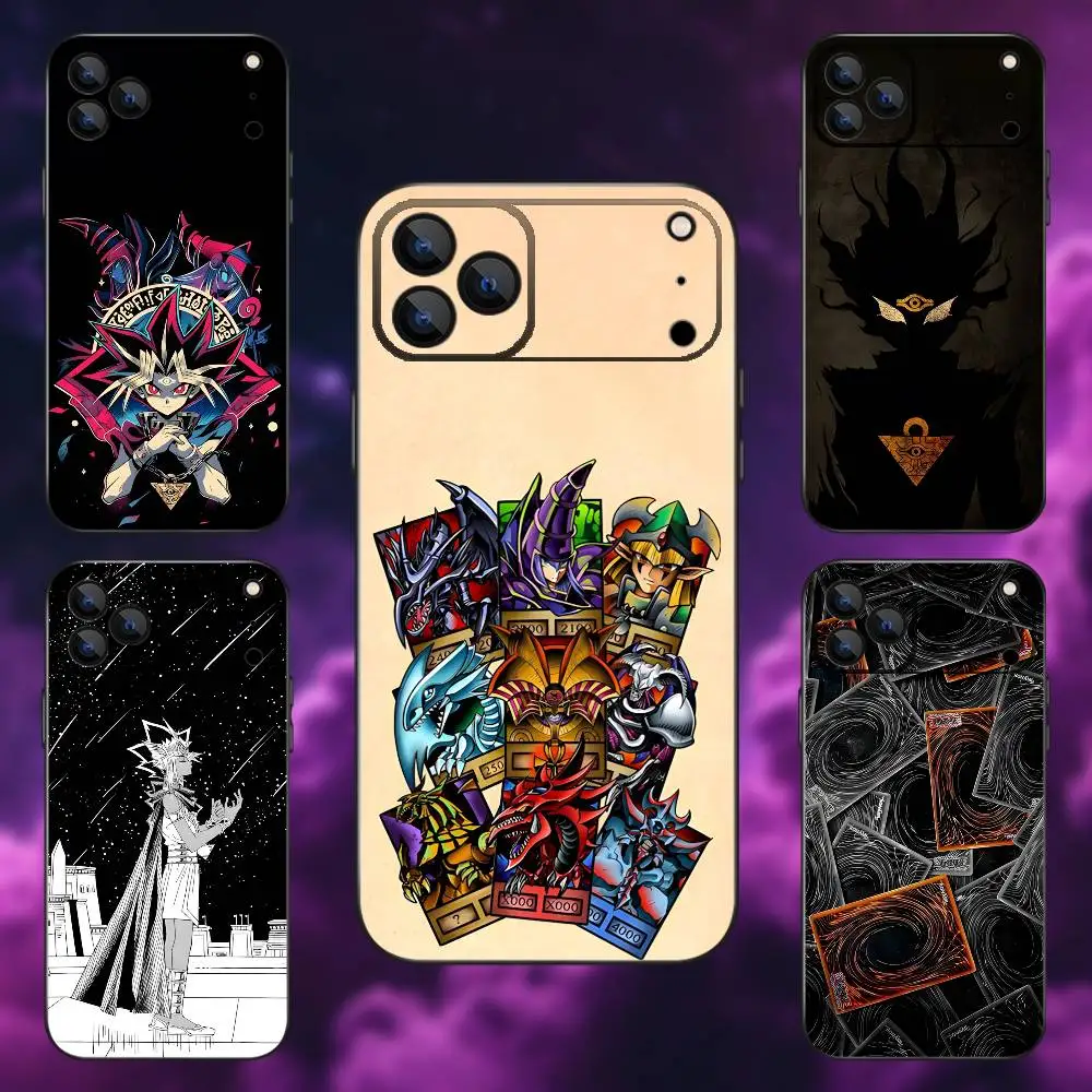

Anime Y-Yu-Gi-Oh Card Game Phone Case For iPhone 17,16,15,14,13,12,Pro,Max,Plus,E,SE4,Air,Mini Black Soft Box