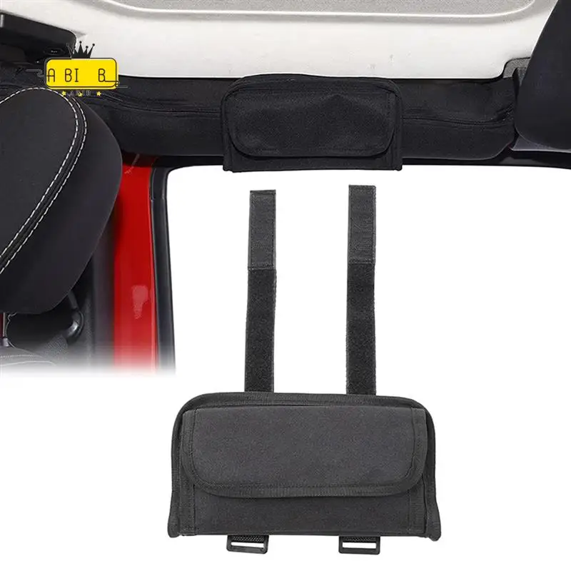 

ABIB-Roll Bar, держатель для солнцезащитных очков, сумка для хранения Jeep Wrangler JK TJ CJ YJ JKU JL JLU 2/4 Door Gladiator 2018-2024, сумка для хранения