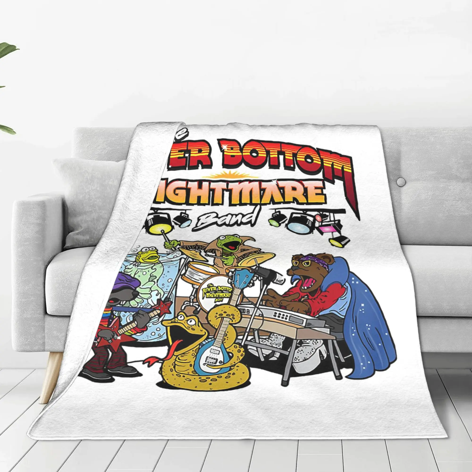 The River Bot.tom Night.mare الفرقة البطانيات خفيفة الوزن الصوف أريكة رمي بطانية للمنزل غرفة نوم مكتب يلقي المفرش لحاف #6
