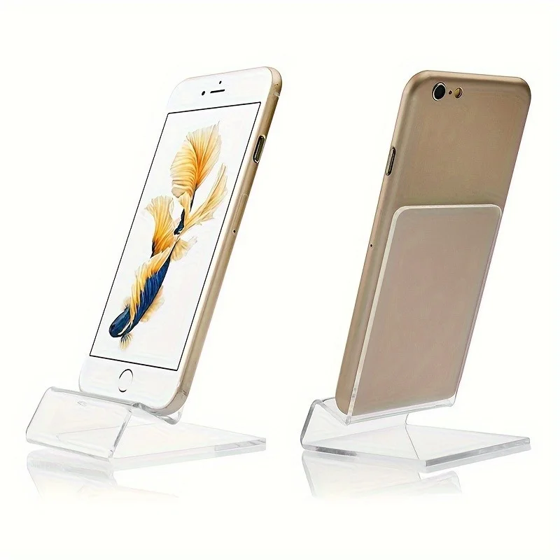 Acryl-Klarer Handy-Ständer, Handyhalterung, Mobiltelefon-Tischständer aus Kunststoff, Halterung für alle Telefone