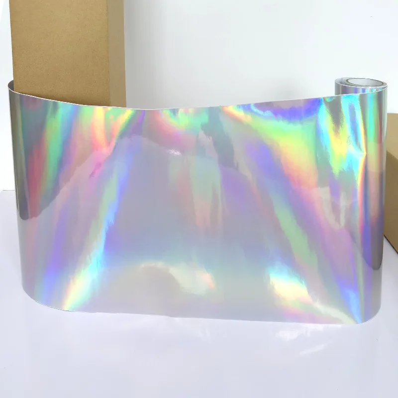 Custom. Manufacturers Supply Spray Painting Color Laser Sticky Notes Self-Adhesive Color Advertising Laser Film Various Decora