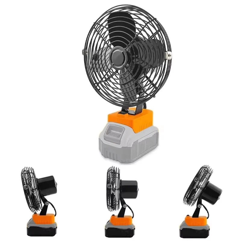 

Многофункциональный походный вентилятор для Dewalt, портативный беспроводной вентилятор на 18В/20В с литий-ионным аккумулятором, электроинструмент DCB200 DCB201