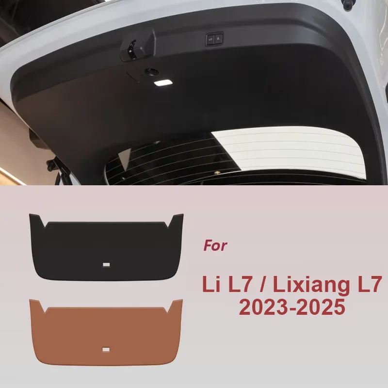 

Car Rear Trunk Tailgate Anti-Kick Protective Mat For Li L7 Lixiang L7 2023 2024 2025 PU Leather Decoration Pad Anti-Dirty Cover