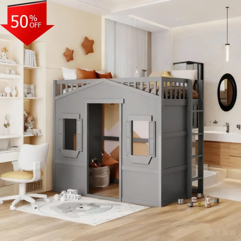 إطار سرير أرضي للأطفال الصغار، سرير أطفال أرضي، سرير أطفال، أثاث غرفة نوم أطفال بناتي