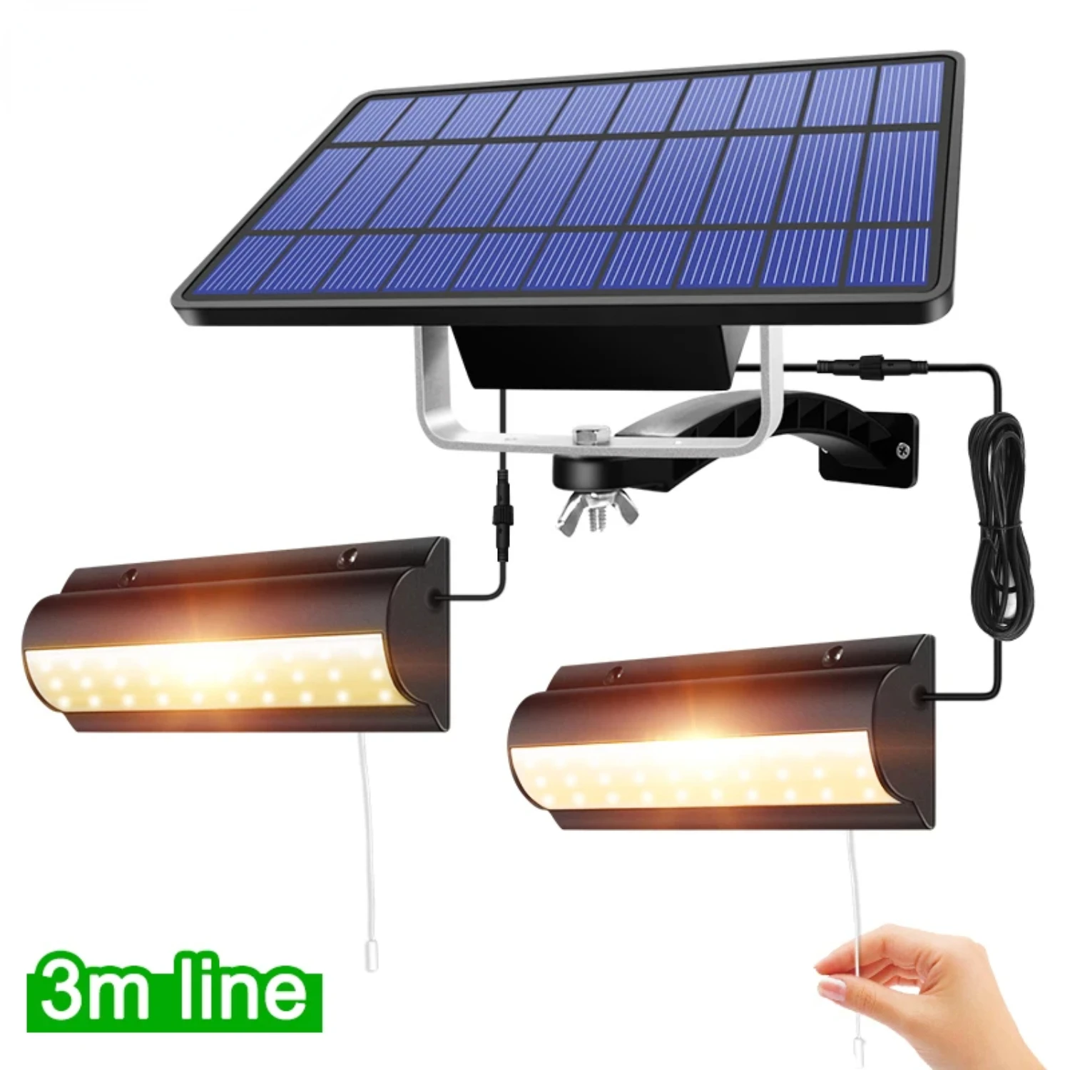 

New Upgraded Solar Pendant Lights for Outdoor and Indoor Use - Convenient and Easy-to-Install Automatic On/Off Solar Lamp for Ba