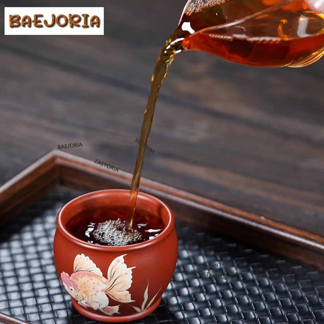 BAEJORIA 170ml Zisha Lotus Fun Teacup Japanese Tea Bowl Tea Cup Set Tea-tasting Fragrance Cup Chazhan Master Cups Teaware Craft
