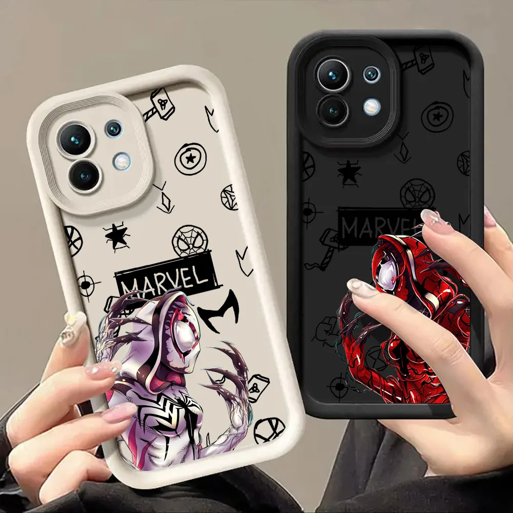 

Terror Spiderman Gwen Venom Marvel Phone Case For Xiaomi Mi 13T 14T 15 15T Pro 17 Ultra Poco M7 M8 F8 F7 X6 X7 X8 Pro Max Cover