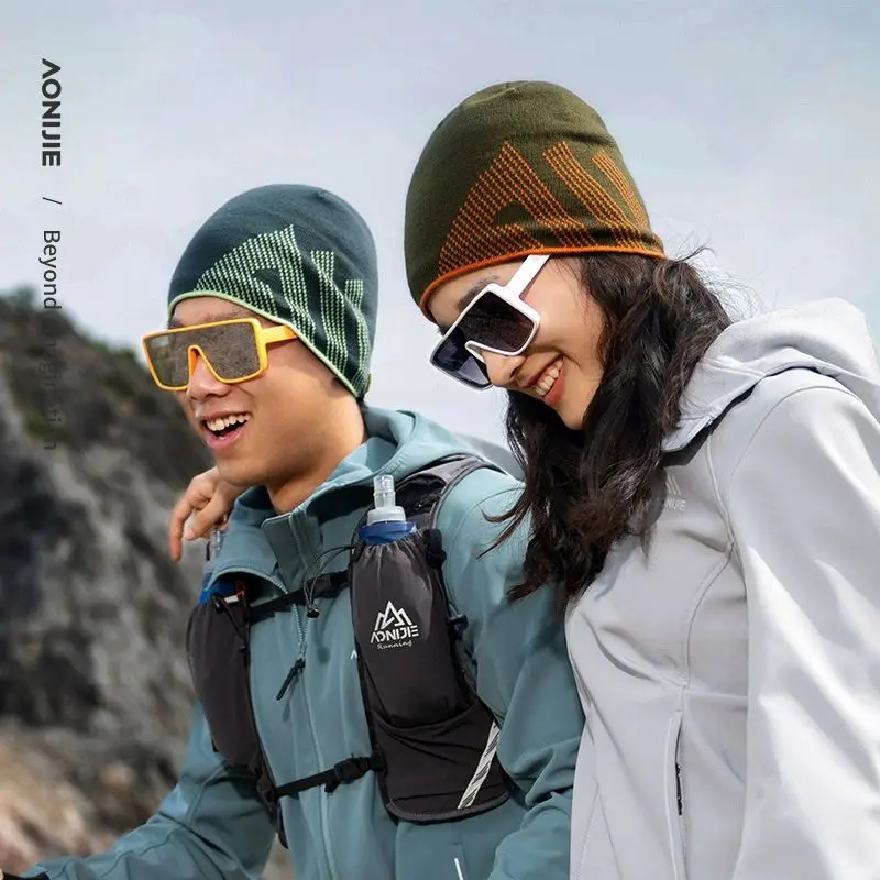 

AONIJIE зимняя теплая мягкая шерстяная шапка для женщин и мужчин, спортивная вязаная шапка, шапка с бархатной подкладкой для бега, бега, езды на велосипеде, катания на лыжах, кемпинга