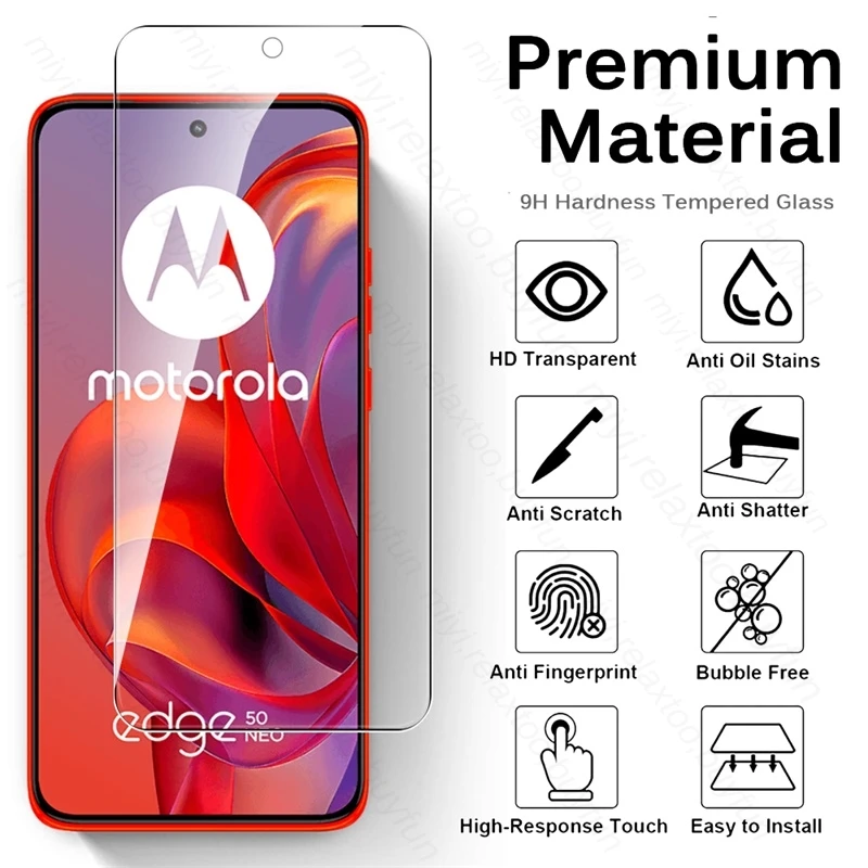 2Pcs 19D Tempered Glass for Motorola Edge 50 Neo 5G 2024 XT2409-5 6.4\