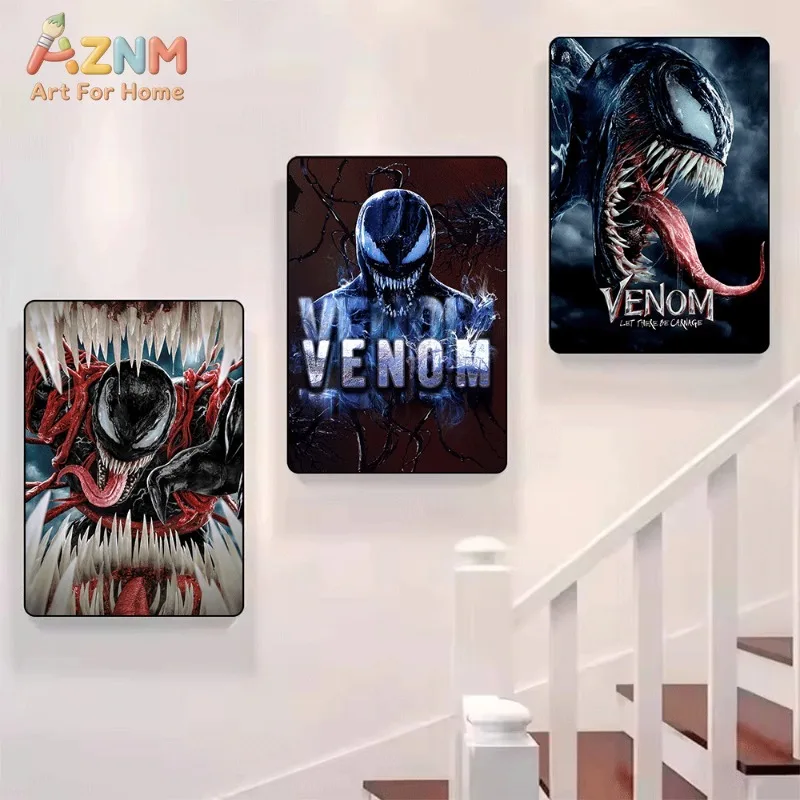 Venom Carnage Symbiote Superhero Canvas Wall Art Unframed Print Dark Style Wall Poster For Boys Bedroom Dorm Living Room Home