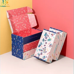 Color Shipping Carton Gift Box, DIY Gift Packaging Box, Jewelry Clothing Present Packaging Box, Customized Print Logo Paper Box