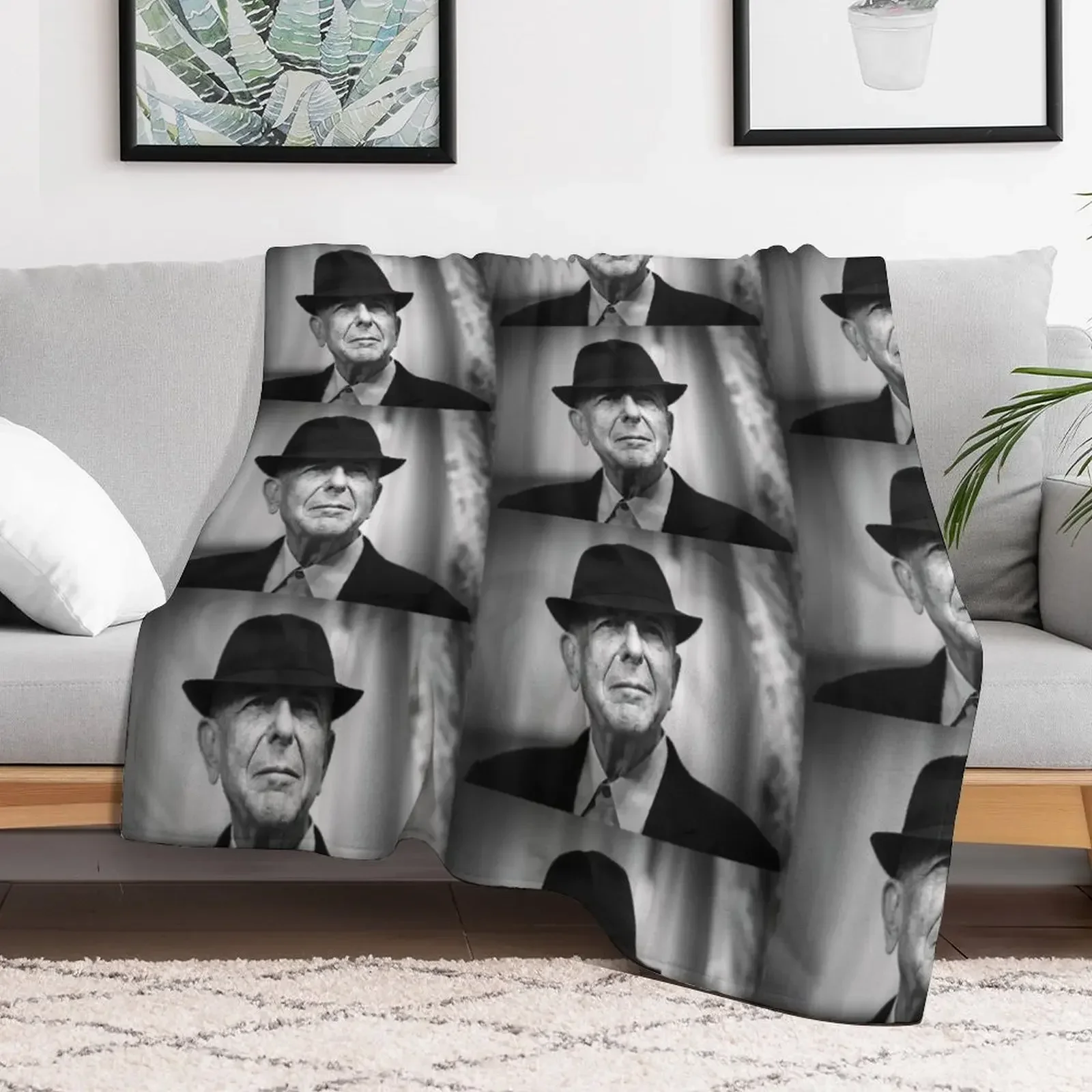 

she leonard roo cohen gan2 tour Throw Blanket Polar Nap Giant Sofa Beach Blankets Decorative Sofas for babies Weighted Blankets