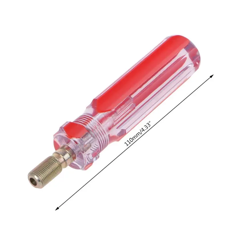 Red Clear Imperial Unit Thread Coaxial Cable Squeeze Boosters Connector Dropship