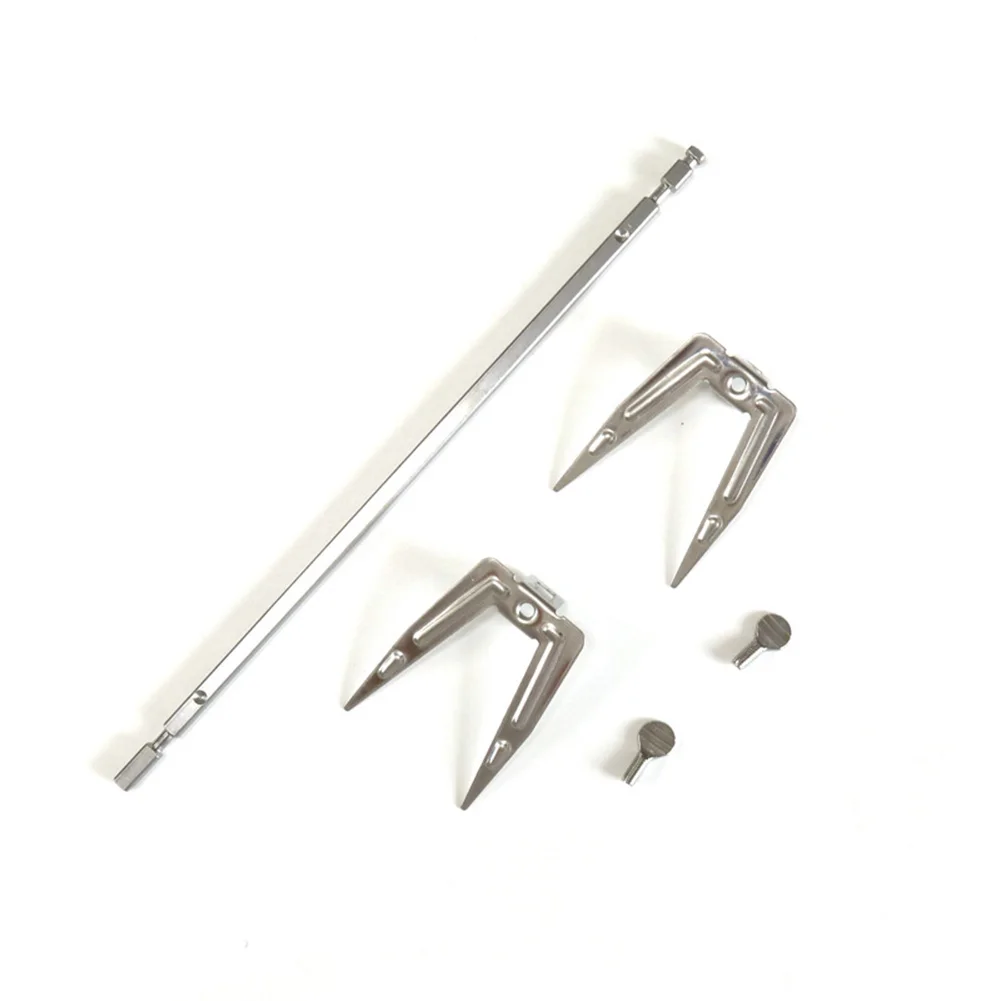 

Stainless Steel Air Fryer Fork Roast Chicken Skewer Fish Meat Grilled Rack Rotation Roaster Forks BBQ Tools Oven Accessories