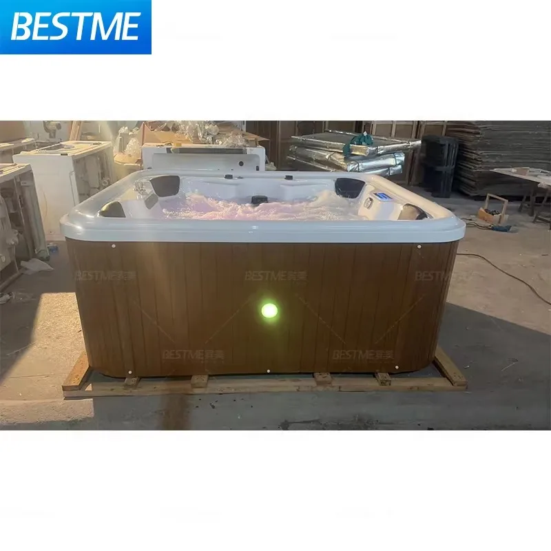 Big Size Villa Bathtubs Hot Tub Air Jetted Massage Bathtub Deep Whirlpool Bathtub Tub For Outdoor Using