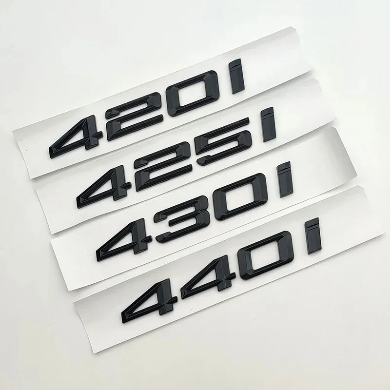 ABS Chrome 416i 418i 420i 425i 428i 430i 440i Emblem Logo For BMW F32 F33 G22 G26 Car Trunk Letters Badge Sticker Accessories