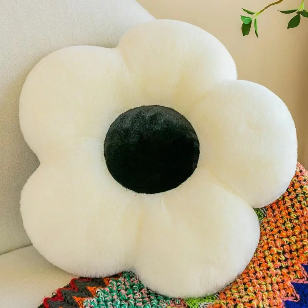 Plush Toys PP Cotton Plush Daisy Flower Pillow 35cm 9 Colors Travel Pillows Sunflower Shape Throw Pillow
