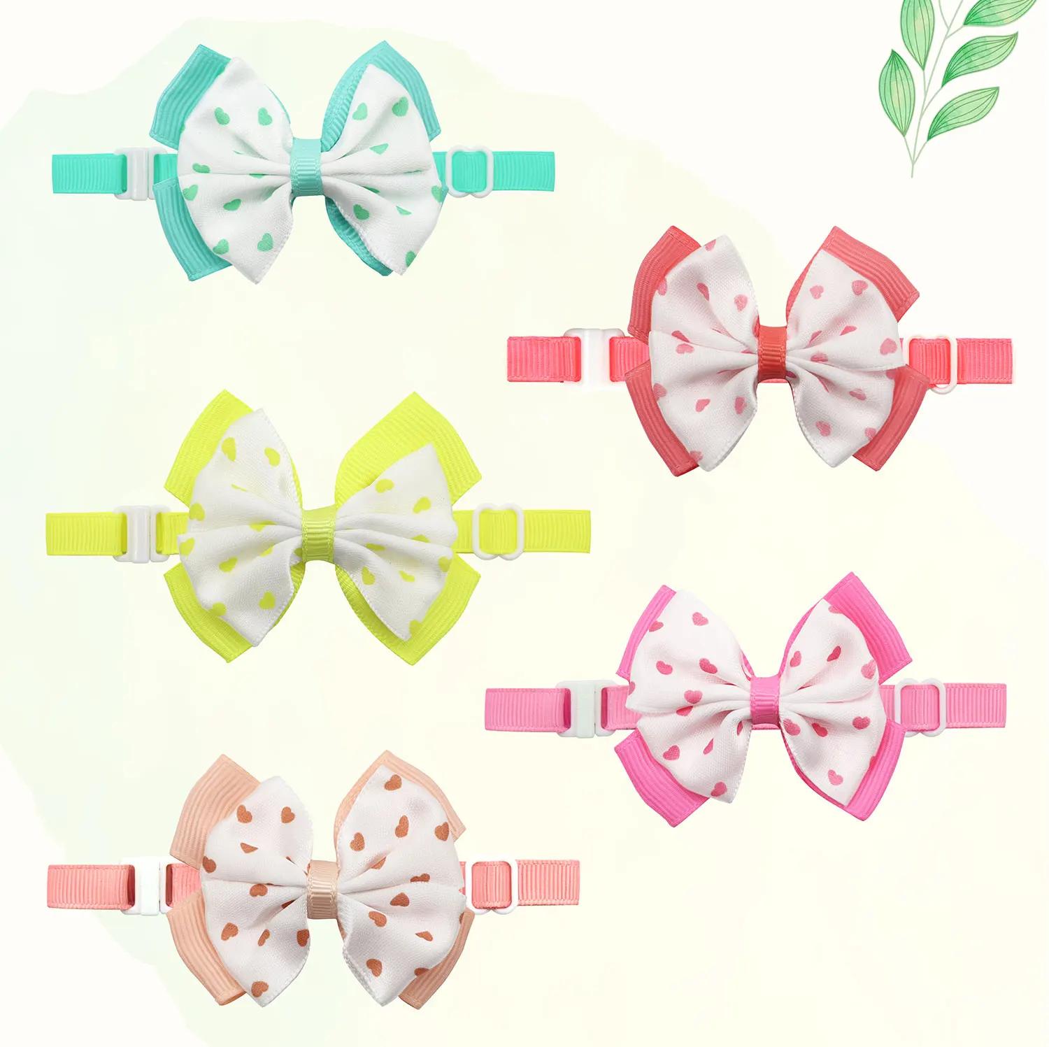 50/100Pcs Pets Grooming Bows Adjustable Dog Accessories Bows Bowties Cute Cat Bow Ties Daily Decoration Bows For Dog