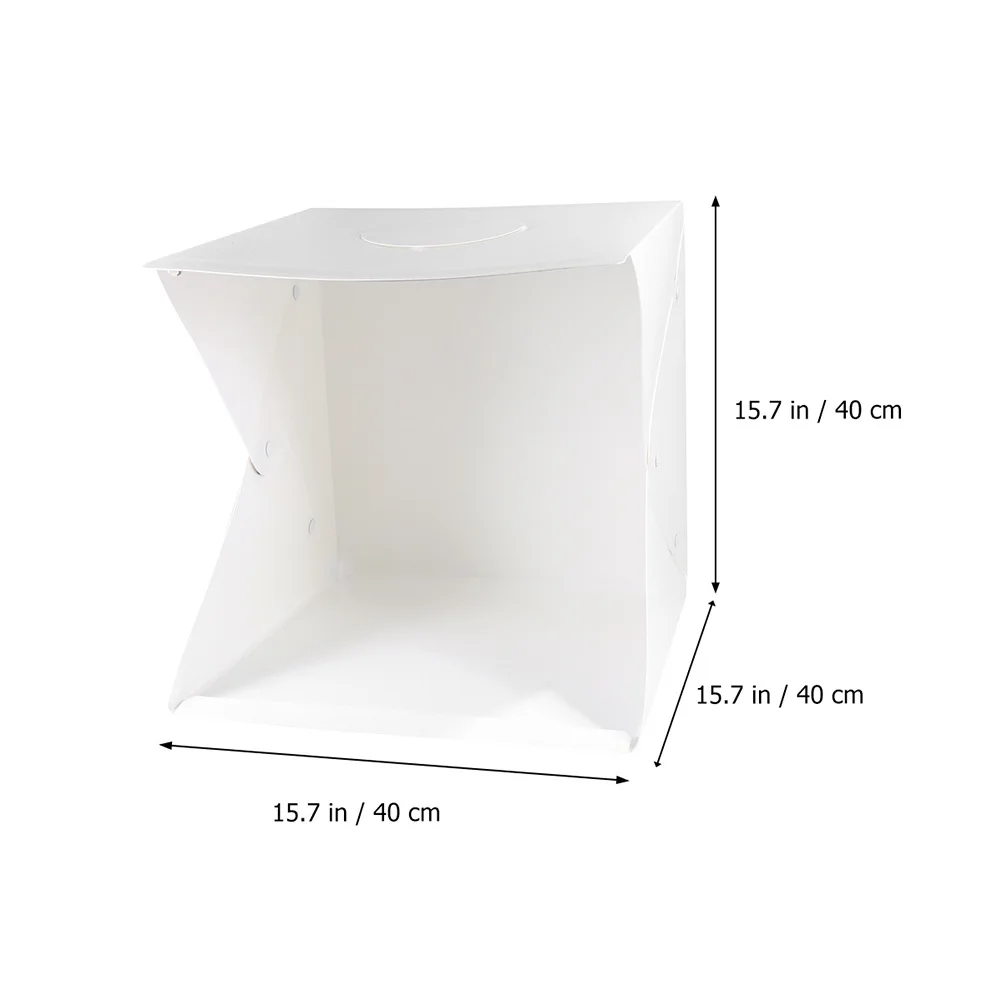 Мини-фотосъемка, фотостудия, палатка для съемки, складной дизайн, встроенный светодиодный светильник, 40 см, фоны для фотосъемки, освещение, кубическая палатка