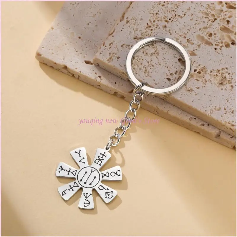 57QA Beautifully Crafted Black Rose Keychain Combining Elegant And Functionality