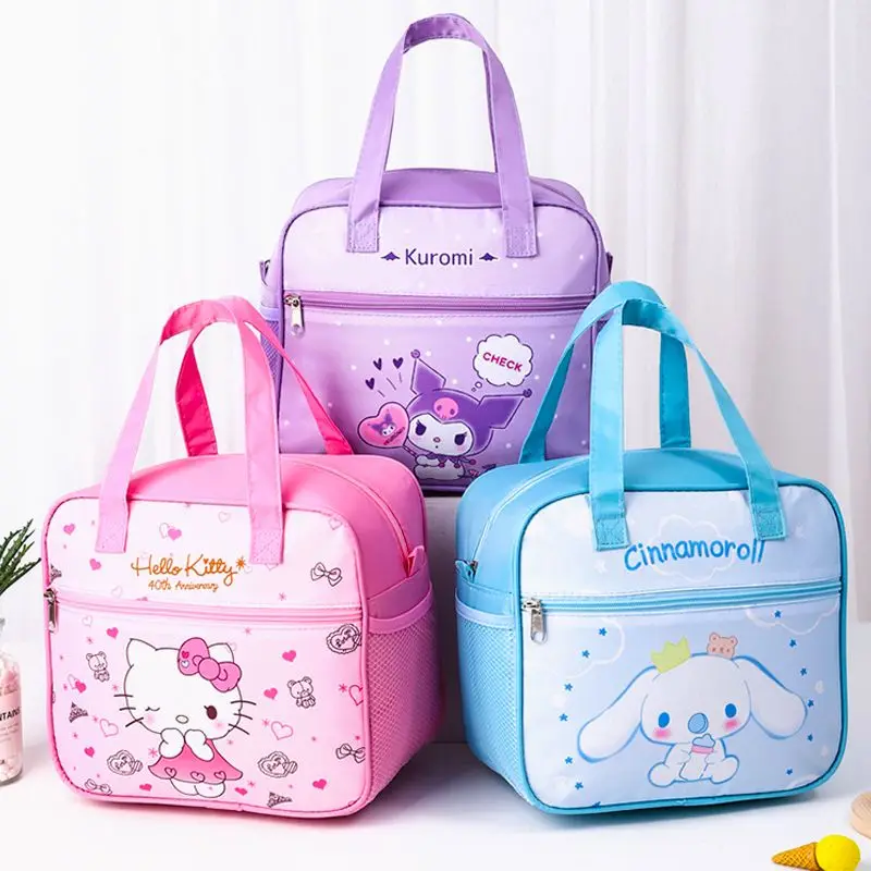 

Hello Kitty Cute Insulated Lunch Bag Waterproof Thick Large Size for Kids Students Office Workers