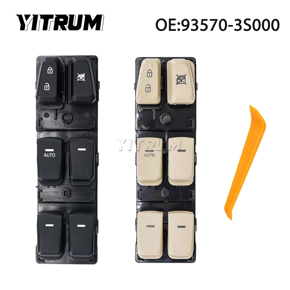 YITRUM 93570-3S000 93570-3S000RY  Electric Power Window Master Control Switch For Hyundai Sonata 2011 2012 2013 2014