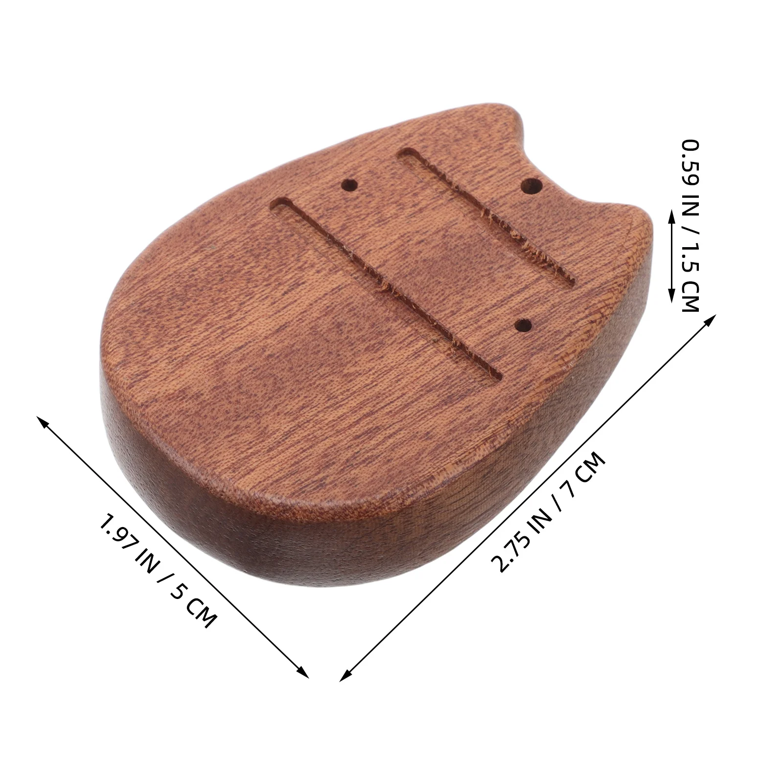 

Eight-Tone Mini Kalimba Bottom Plate Wood Base Replacement For Thumb Piano Resonant Sound Wooden Musical Instrument