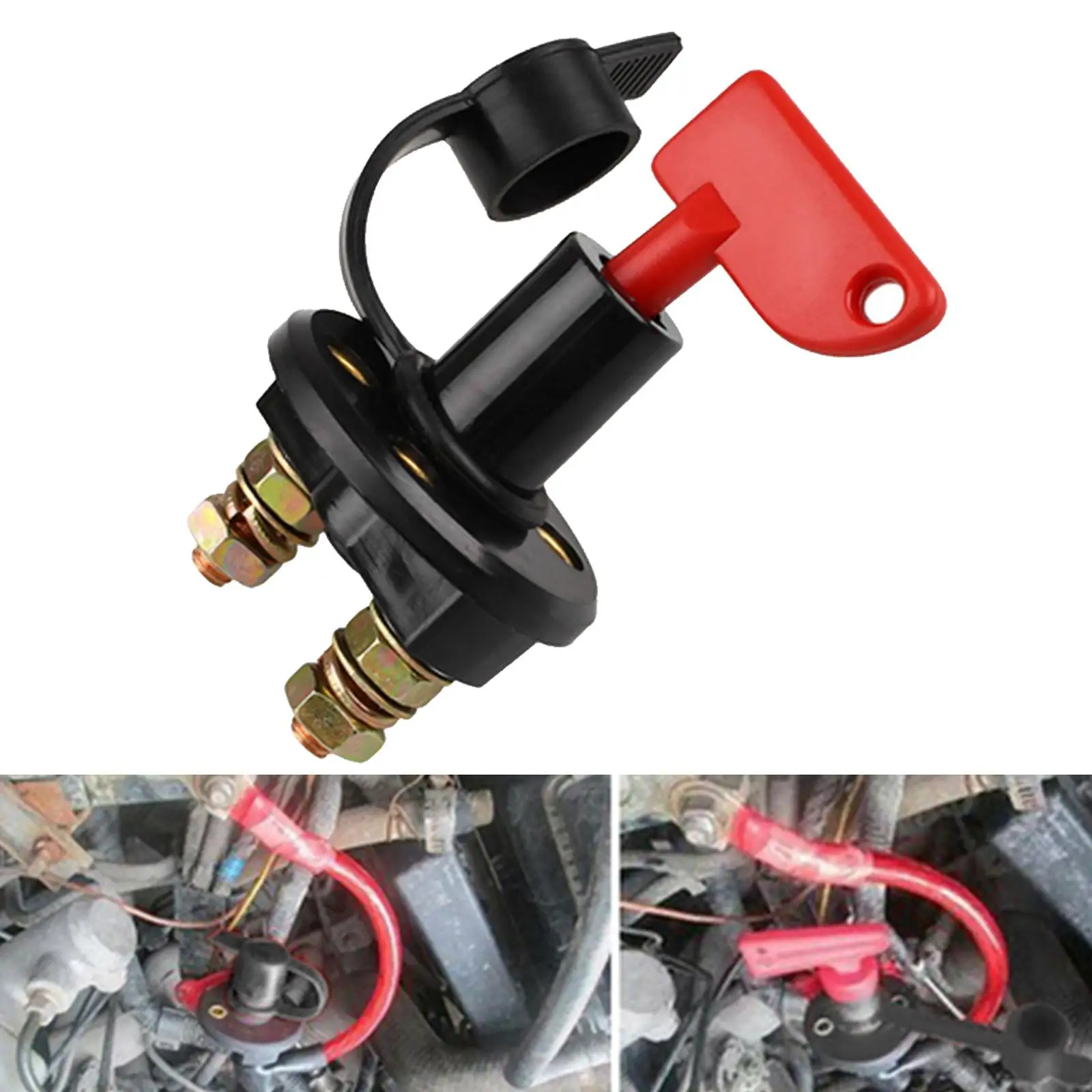 Car RV ATV Battery Isolator Switch Cut Off Disconnect Kill Key