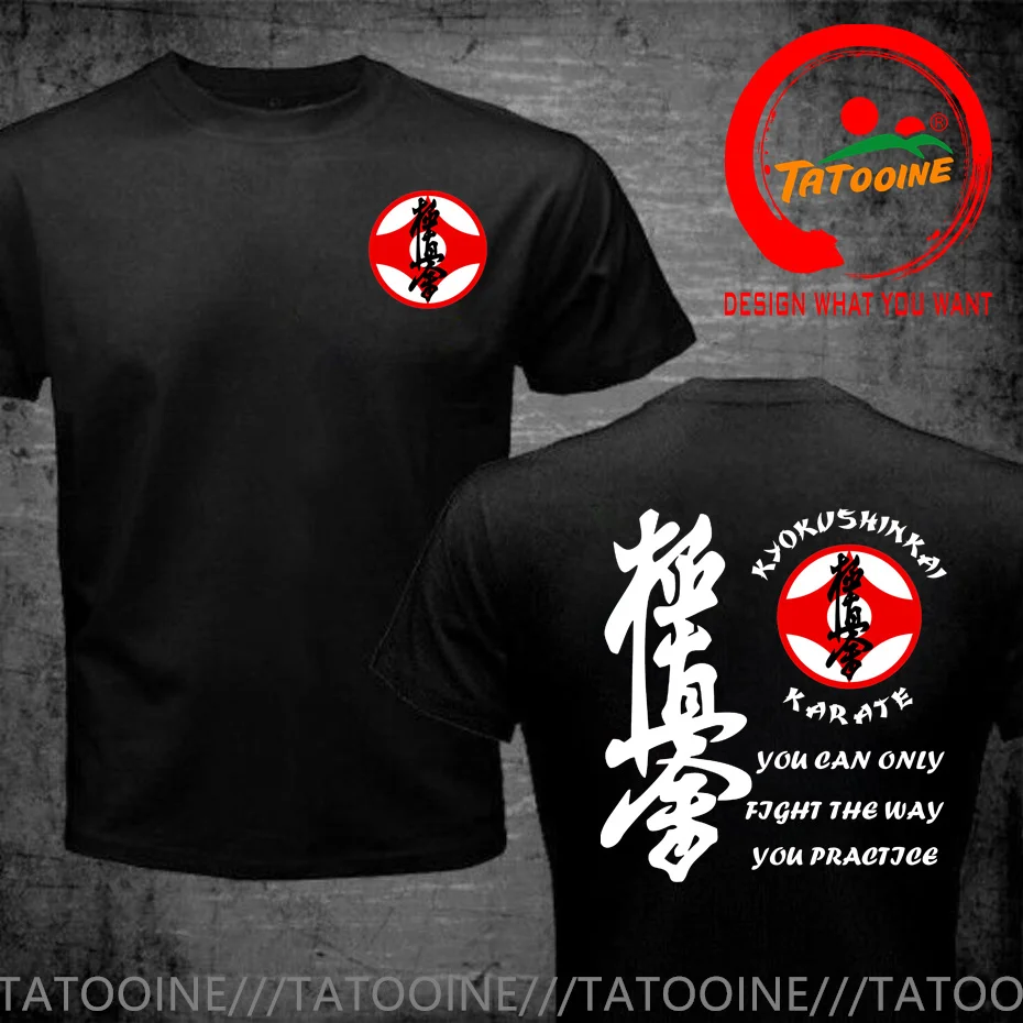 Kyokushinkai Kyokushin Kai Kan Karate One Hit Kill Mma Mix Martial Art Hot Sale New Men Fashion Summer Print Cotton T Shirt Man