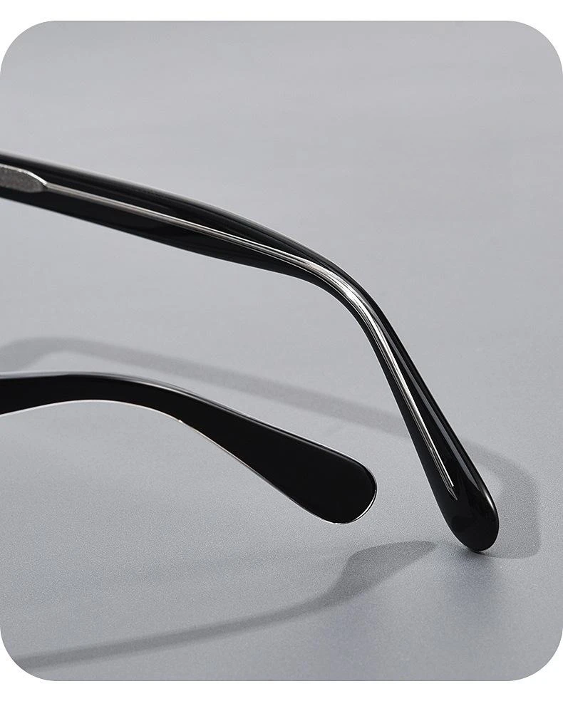 Yimaruili Modetrend Luxus High-End-Acetat Brillen Retro runde optische Brille Rahmen für Männer und Frauen kbt9861 – Detail 7