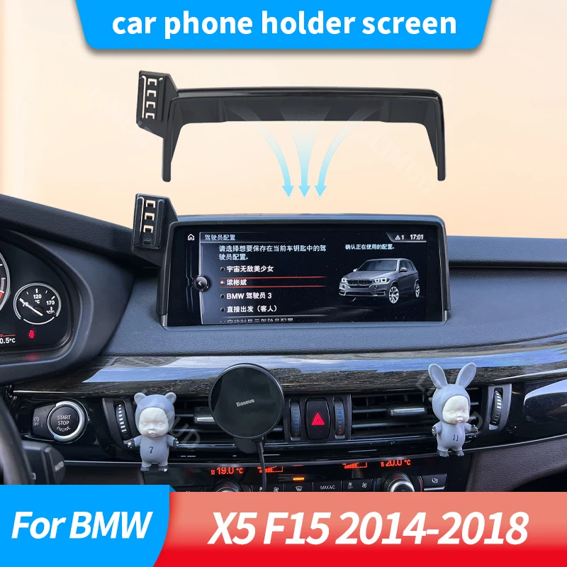 

Car phone holder screen For BMW X5 F15 2014 2015 2016-2018 sun visor navigation bracket for direct view GPS navigation rotation
