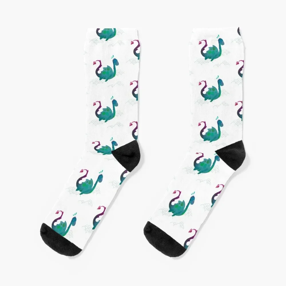 

Nessie makes waves Socks Argentina hip hop football Men's Socks Women's