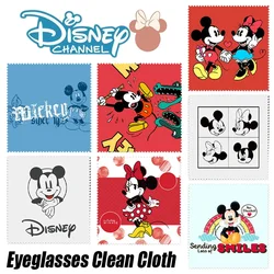 Disney Mickey Mouse Glasses Cleaner Microfiber Cleaning Cloth Cartoon Anime Phone Computer Screen Lens Soft Clean Wipes Tools