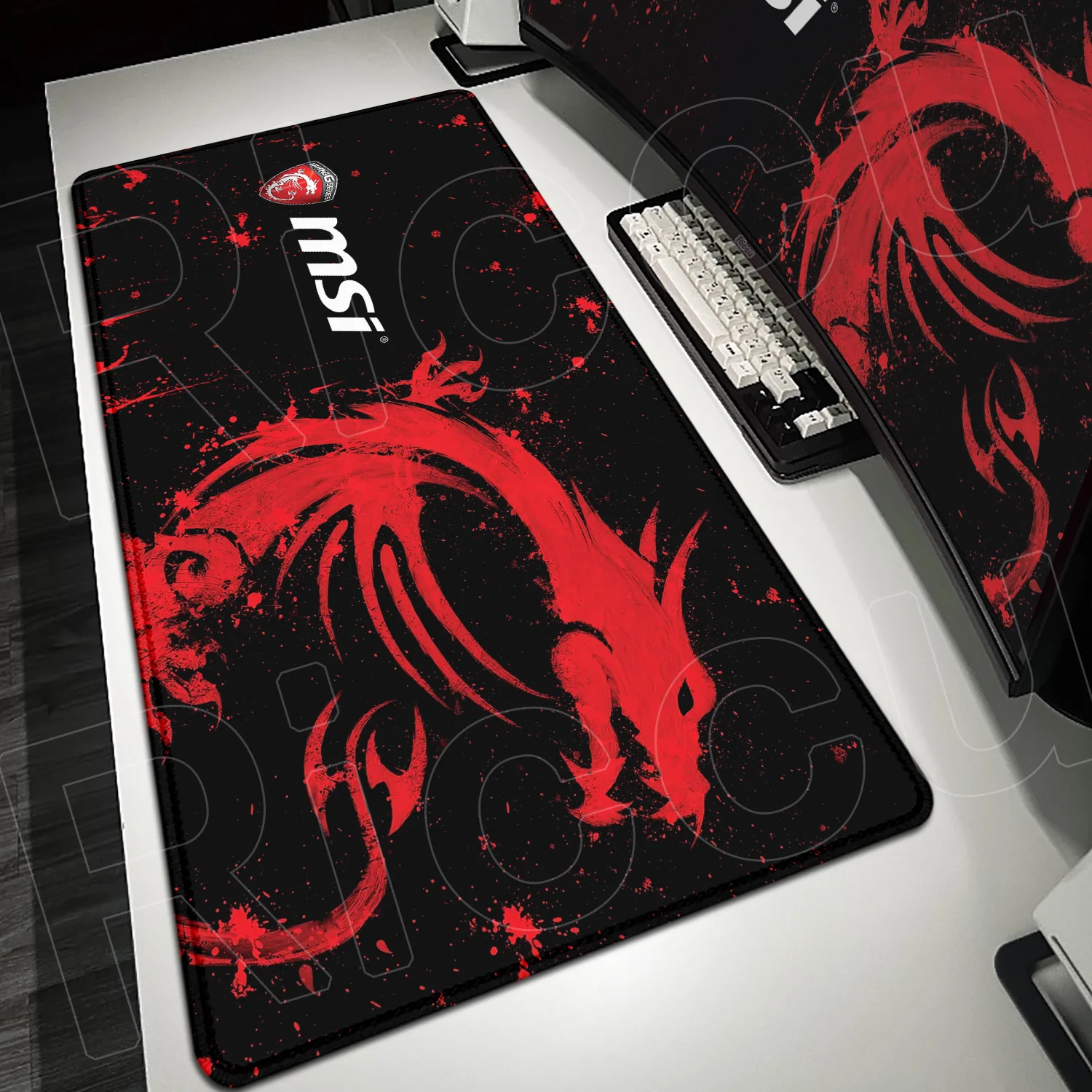

Computer Mousepad MSI Logo Gaming Keyboard Mice Deskmat Oversized 60x120cm Mousemat XXXL Gamer Mause Carpet PC Table Accessories