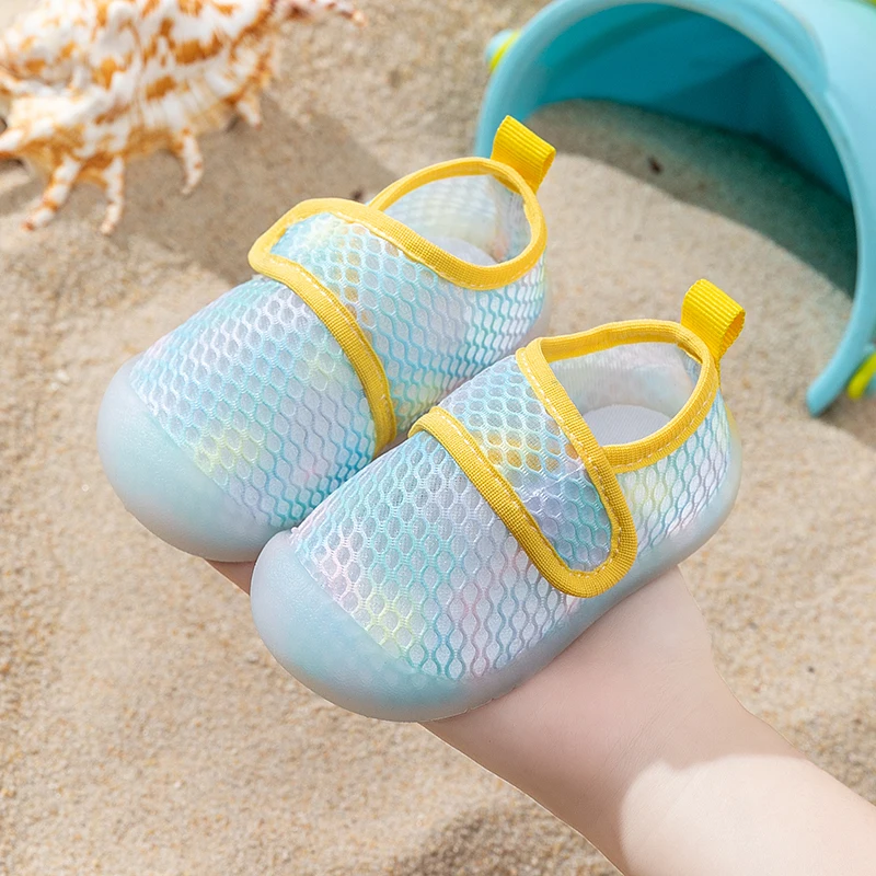 New Spring Summer Baby Shoes Mesh Breathable Sandals 0-3T Baby Boys Girls Slip-On Casual Sneakers Non-Skid Lightweigt Prewalkers