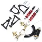 

Swingarm Suspension Shock Front Suspension Shock Swing Arm Upper Lower Complete Kit For DIY ATV Quad Bike Buggy Go Kart Parts