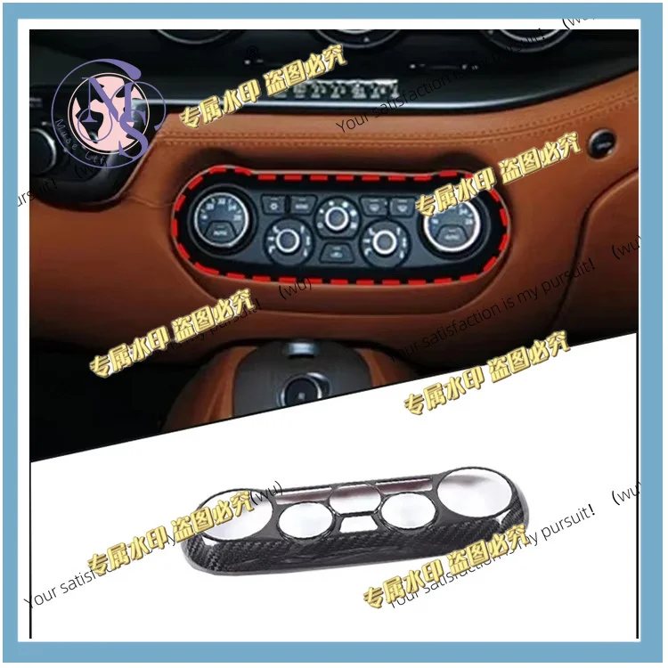 For Ferrari F12 Berlin etta 2013 carbon fiber center console adjustment button panel border trim cover
