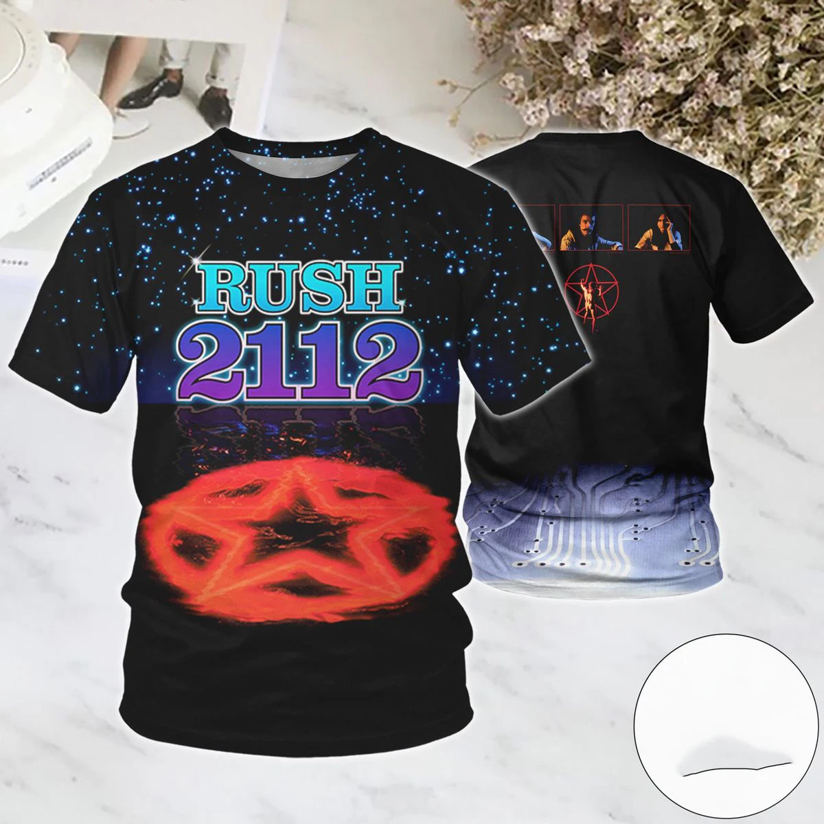 Beliebtes Rock Rush Album 3D-Druck T-Shirts Sommer Neu Herren Damen Hip-Hop Trend Kurzarm T-Shirt Street Casual Oversized Y2k Top – Detail 13