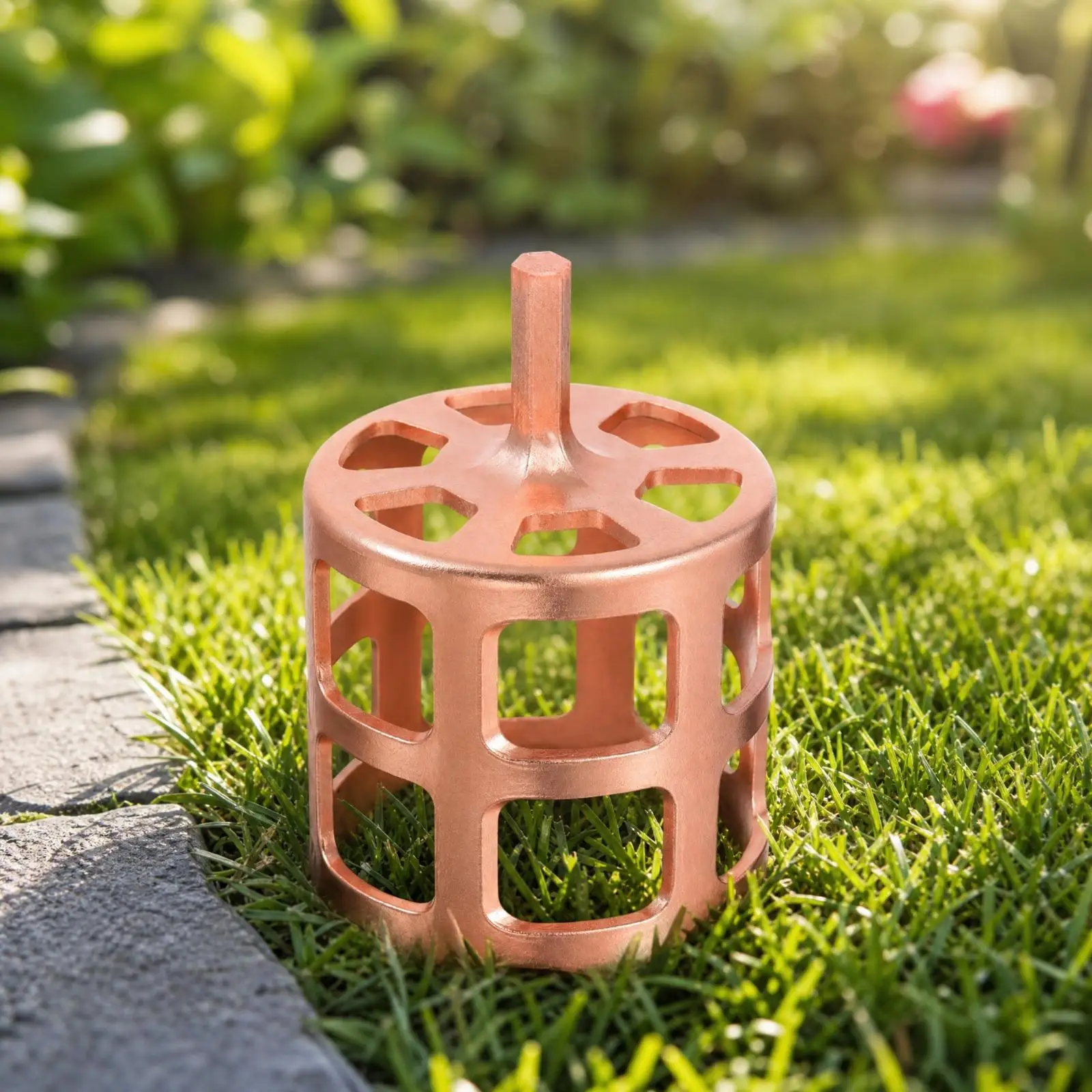 Sprinkler Head Trimmer for Drill Stainless Steel Lawn Tool for Yard Grass Removal and Edging