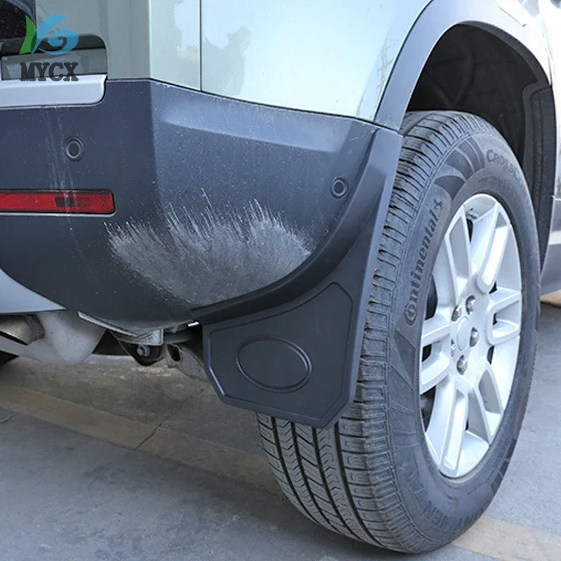4pcs For Land Rover Defender 110 2022 Car styling ABS Plastic Black Car Front Rear Mudguard Splash Guards Fender Car Accessories