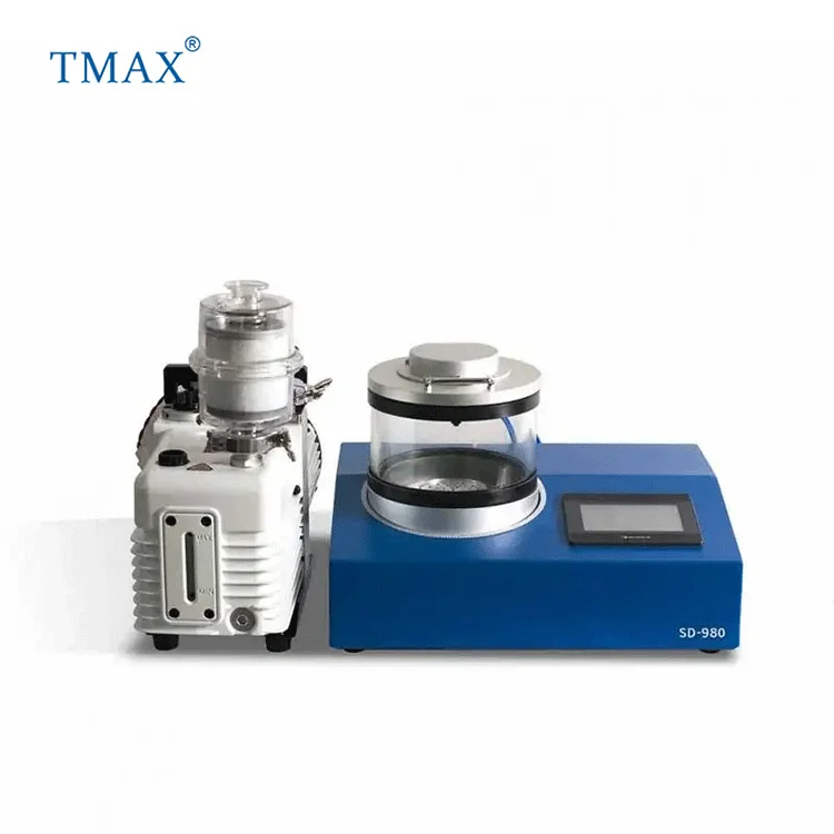 

TMAX Laboratory Vacuum Pulsing Thermal Evaporator Carbon Coating Machine Used with Glove Box for Experimental Line